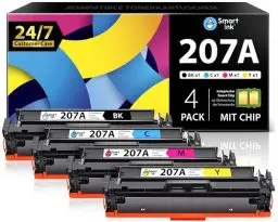 Produktbild: Smart Ink Kompatibel Toner Mit Chip für HP 207A 207X (Schwarz Cyan Magenta Gelb) als Ersatz für Color Laserjet Pro MFP M282nw M283cdw M283fdn M283fdw Color Laserjet Pro M255dw M255nw
