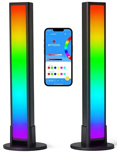 Produktbild: Smart LED Lightbar,RGB LED Lampe mit Mehreren Lichteffekten und Musik Modi,APP Control und für Gaming Beleuchtung,PC,Ambilight Tv Nachrüsten,Raumdekoration,Schreibtisch,Ambient Light Deko Zubehör