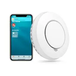 Produktbild: Smart Rauchmelder Vernetzt Feuermelder Meross funktioniert mit Apple HomeKit Schlafzimmertauglich Brandmelder mit Stummschaltung und Selbsttest Funktion Geprüft nach DIN EN 14604（Hub benötig）