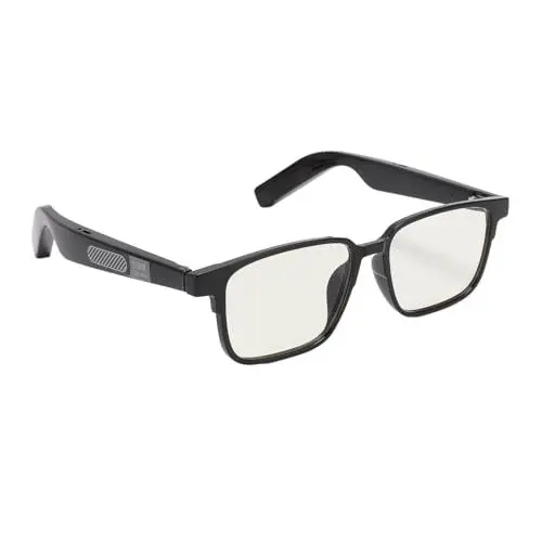 Produktbild: Smart-Brille, Kabellose IP5-wasserdichte Open-Ear-Sound-Sonnenbrille mit Dual-Mikrofonen, BT 5.3 Sprachsteuerung, Unisex-Smart-Audio-Brille für Fahren, Sport, (Einzelne Gläser)