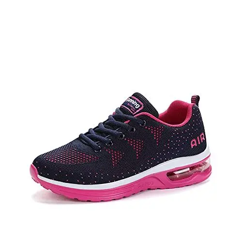 Produktbild: smarten Sportschuhe,Herren Damen Laufschuhe mit Luftpolster Turnschuhe Profilsohle Sneakers Air Leichte Schuhe Pink 37