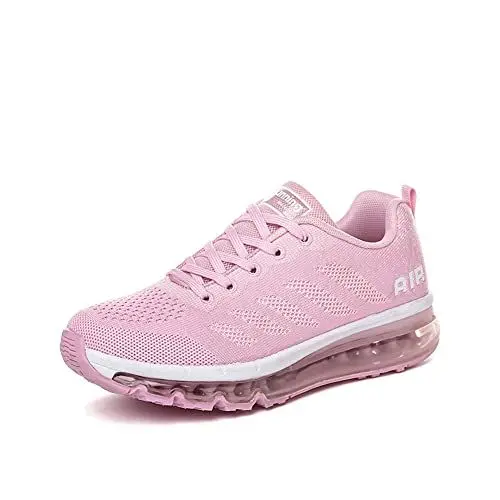 Produktbild: smarten Sportschuhe Herren Damen Laufschuhe Unisex Turnschuhe Air Atmungsaktiv Running Schuhe mit Luftpolster pink 41