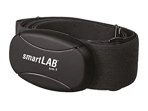 Produktbild: smartLAB hrm 5 Herzfrequenzmessgerät Brustgurt Non-Coded 5,3 kHz | Herzfrequenzmesser geignet für Ihr Heimtrainer | kein Bluetooth u. ANT+ | Mit elastischen Gurt aus Textil