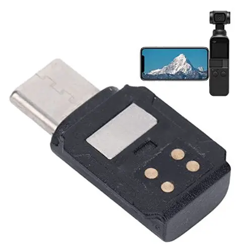Produktbild: ASHATA TYP C Datenanschlussadapter, Smartphone USB TYP C Anschlussadapter für 2 Osmo Handkamera, USB C Adapter für OSMO Pocket Kamera