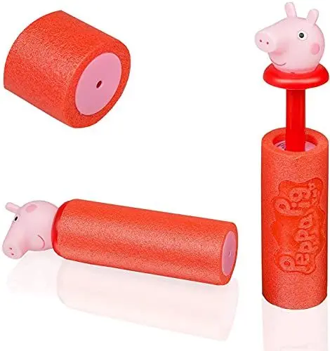 Produktbild: Smart-Planet 2X Wasserspritzpistole Peppa Pig Mini Schaumstoff Wasserpistole Foam Shooter - Wasser Spritzpistole - das Spielzeug für Garten Schwimmbad Hallenbad