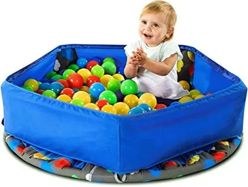 Produktbild: smarTrike Baby-Boys 9200000 3-in-1 Kinder Trampolin, Blau, 91.44 x 91.44 x 71.88 cm