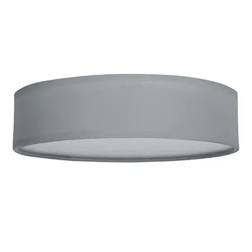 Produktbild: Smartwares Deckenleuchte – Textilschirm – 40 cm Ø – 3x E14 – Max. 40 W – Für LED geeignet – Grau – 10.004.70