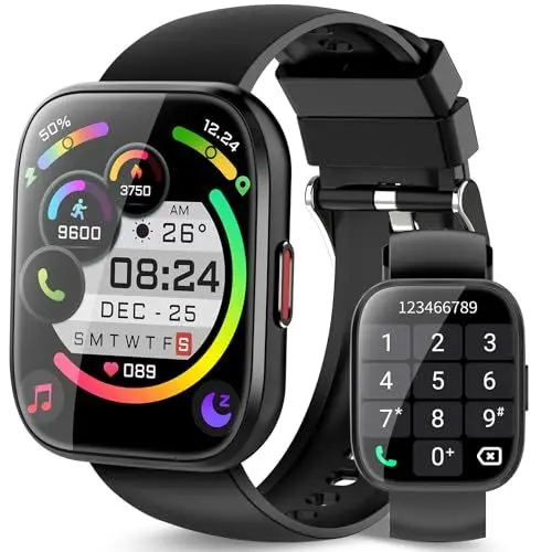 Produktbild: Smartwatch Damen Herren, Fitnessuhr Damen mit Telefonfunktion 1.85