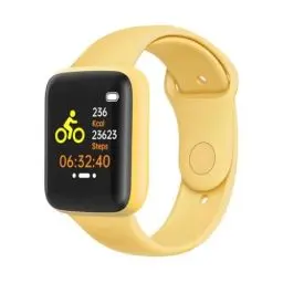 Produktbild: Smartwatch, Fitness-Tracker mit Herzfrequenz, Blutsauerstoff, Blutdruck, Schlafüberwachung, 100 Sportmodi, Schritt-Kalorienzähler, Aktivitäts-Gesundheits-Tracker, IP67 (Yellow)