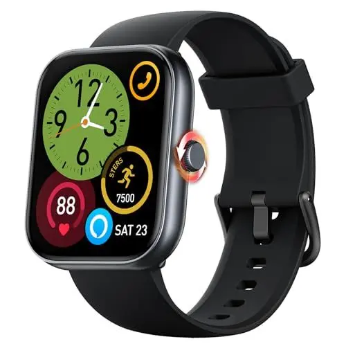 Produktbild: Smartwatch Herren Damen mit Telefonfunktion Alexa Integriert -Fitnessuhr 110+ Sportmodi &IP68 -Schrittzähler Uhr Armbanduhr mit Pulsmesser SpO2 Stress Schlafmonitor - Black