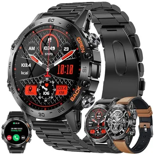 Produktbild: Smartwatch Herren mit Telefonfunktion, 1.39