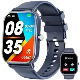 Produktbild: Smartwatch mit Bluetooth-Anrufen, 1,85 Zoll Smartwacth für Damen und Herren, Fitnessuhr mit über 100 Sportmodi, IP67 wasserdicht, SpO2, Schlafüberwachung, Schrittzähler, Herzfrequenzmesser für Android