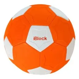 Produktbild: Smartwo Fußball Kinder, Kinderfussball Größe 4, Kurve-Ball für Tricks, Fussball Geschenk für Jungen Mädchen, Softe Football Kleinkinder, Ballspiele für Drinnen und Draußen, Orange, mit Pumpe