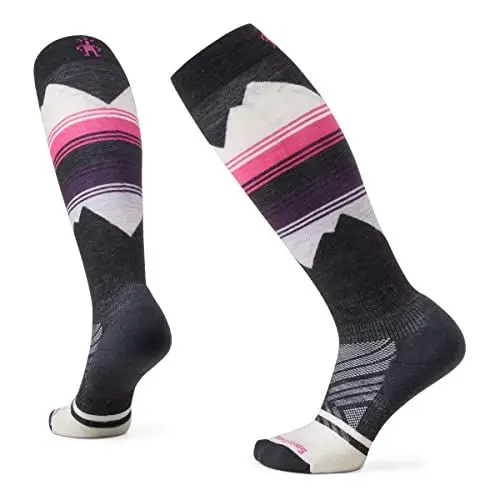 Produktbild: Smartwool Damen Women's Ski Targeted Cushion Pattern OTC Socks Ski-Socken mit gezieltem Kissenmuster für Damen, Charcoal,