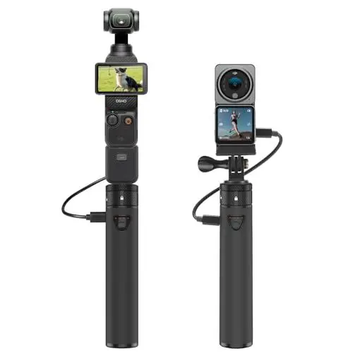 Produktbild: Smatree DJI Osmo Pocket 3 Akkuladegerät Power Stick, 5000mAh Schnellladung, Kompatibel für DJI Osmo Pocket 3, DJI Osmo Action 2, Mit Dual Typ C Port