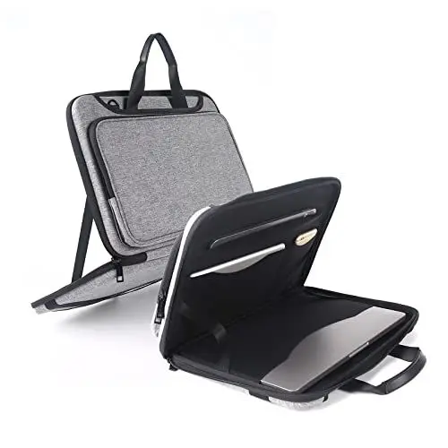 Produktbild: Smatree Hartschale Laptop Tragetasche Kompatibel mit NEU 2023 MacBook Pro 14,2 Zoll, 14 Zoll Samsung Galaxy Book3 Pro Laptoptasche, mit Zubehör Organizer Tasche für iPad, MacBook Aktentasche