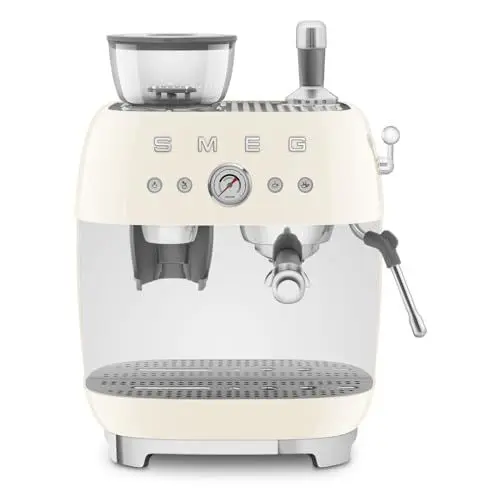 Produktbild: SMEG EGF03CREU Espressomaschine mit Mühle, Plastic, Creme