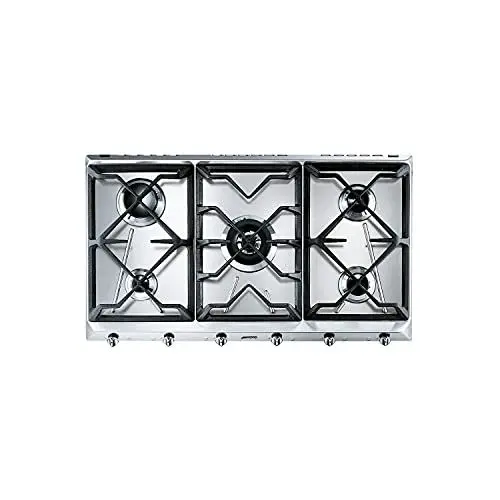 Produktbild: SMEG SRV596GH5, UNIVERSAL-Gaskochfeld, Stainless steel