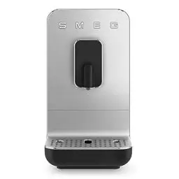 Produktbild: Smeg, automatische Espressomaschine BCC11BLMEU, integrierte Kaffeemühle, Thermoblock-System, 1,4 l Wassertank, herausnehmbare Tropfschublade, Kompakte Größe, 1350W, Schwarz