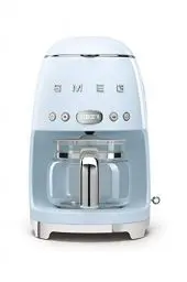 Produktbild: Smeg, DCF02PBEU, Filter-Kaffeemaschine, Aroma und Autostart-Funktion, Glaskaraffe bis 12 Tassen, 2 Intensitätsniveaus, Warmhaltefunktion, 1050W, Pastellblau