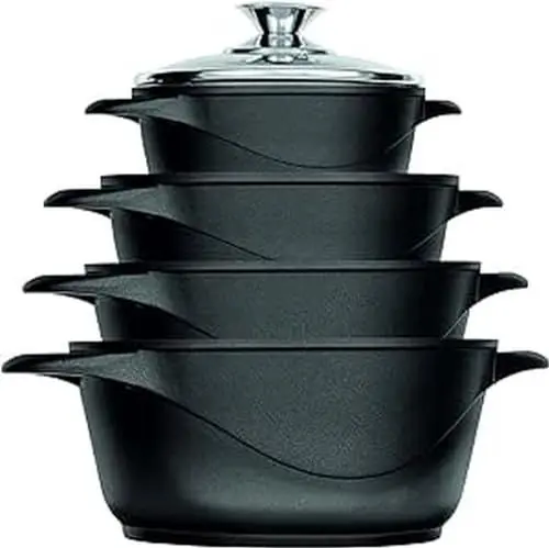Produktbild: Smile MGK-12 Kochtopf, geschmiedetes Aluminium, Schwarz
