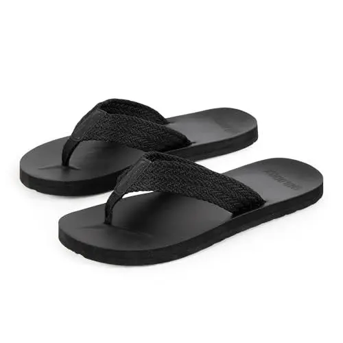 Produktbild: SMILODOX Flip Flops Herren Alexi - Rutschfeste Badeschuhe, Leichte, Weiche Hausschuhe Sommer Slippers Pantoletten, Anpassunsgsfähige Badeschlappen Flip Flop für Strand Indoor-Outdoor