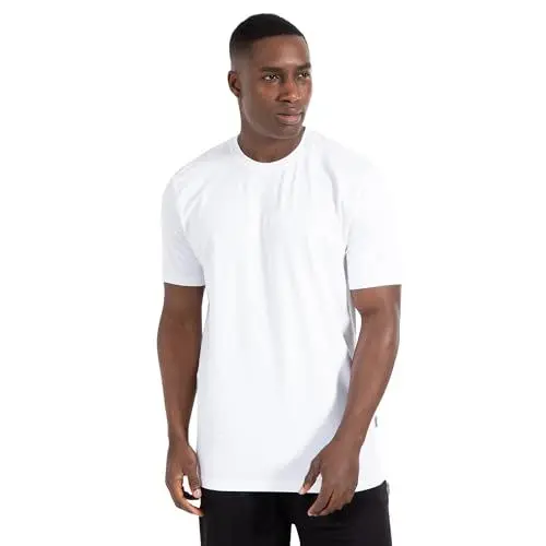 Produktbild: SMILODOX Herren T-Shirt Lumin - Regular Fit Rundhals Oberteil für Herren, Perfekter Stoff für den Sommer Sport Streetwear & Casual, Atmunsgsaktiv, 3D-Schriftzug in der Mitte