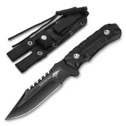 Produktbild: SMITH CHU Scharfes Jagdmesser Survival Messer Feststehende Klinge Outdoor Messer Full Tang Camping Messer mit Nylonscheide und Paracord,Geschenke für Männer