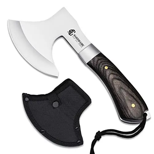Produktbild: SMITH CHU Survival Axt Wikinger Äxte, Schärfe Camping Beil, Handbeil mit Geschenkbox, Outdoor Axt für Camping, Waldreisen, Jagd, Garten…