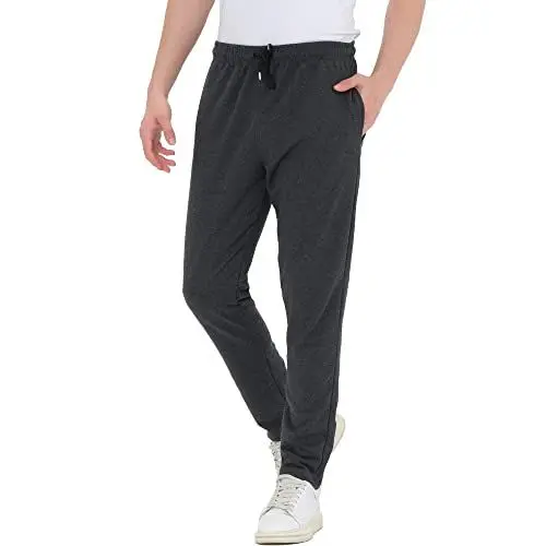 Produktbild: Smith Solo Jogginghose Herren – Jogger Männer Modern | Baumwolle Jungen Slim Fit Freizeithose | | Sporthose – Training – Trainingshose | Anthrazit / Gerade, M