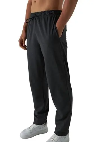 Produktbild: Smith Solo Jogginghose Herren – Jogger Männer Modern | Baumwolle Jungen Slim Fit Freizeithose | | Sporthose – Training – Trainingshose | Anthrazit / Gerade, XXL