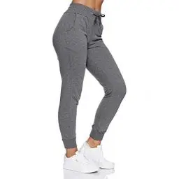 Produktbild: Smith & Solo Jogginghose Damen – Sporthose Frauen Baumwolle| Sweatpants Slim Fit Freizeithose Lang | Trainingshose Fitness High Waist – Jogger Laufhosen Modern Anthrazit/M