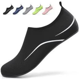 Produktbild: SMITWORLD Wasserschuhe Strandschuhe für Herren Damen, Schnell Trocknend Lässig Badeschuhe für Schwimmen Tauchen Schnorcheln (Schwarz, 42 EU)