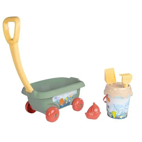 Produktbild: Smoby Life Strandwagen Eimer + Zubehör 42 % recycelte Materialien und 100 % recycelbar