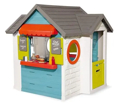 Produktbild: Smoby – Chef Haus - Multifunktionshaus für Kinder für drinnen und draußen, Restaurant, Spielhaus und Kaufmannsladen für Jungen und Mädchen ab 2 Jahren
