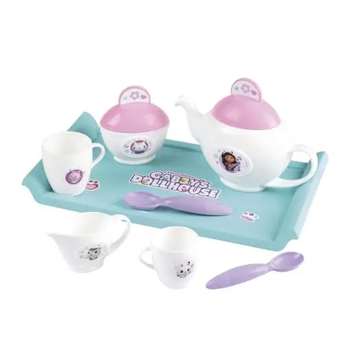Produktbild: Smoby - Gabby's Dollhouse Teeservice-Set für Kinder - 8-teilig - Hochwertiger Kunststoff - für Kinder ab 3 Jahren