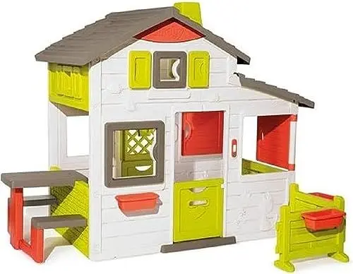 Produktbild: Smoby - Neo Friends Haus - Spielhaus für Kinder für drinnen und draußen, erweiterbar durch Zubehör, Gartenhaus für Jungen und Mädchen ab 3 Jahren