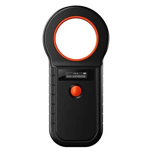 Produktbild: Smoostart Haustier Mikrochipscann, Tierchip Lesegerät Chipleser Hunde Chip Scanner Katze ISO11784/(85) FDX-B/EMID Mikrochip Lesegerät für Hunde/Katze 128 Daten Können Gespeichert Werden