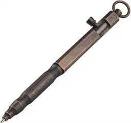 Produktbild: SMOOTHERPRO Massiver Messing Kugelschreiber Bolt Action Metall Stift für Büro Schule Business Farbe Bronze (BR631)