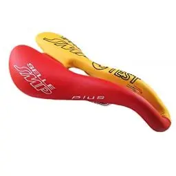 Produktbild: SMP Cicli Bonin Unisex-Sattel 4Bike Test Pro, Gelb/Rot, Einheitsgröße