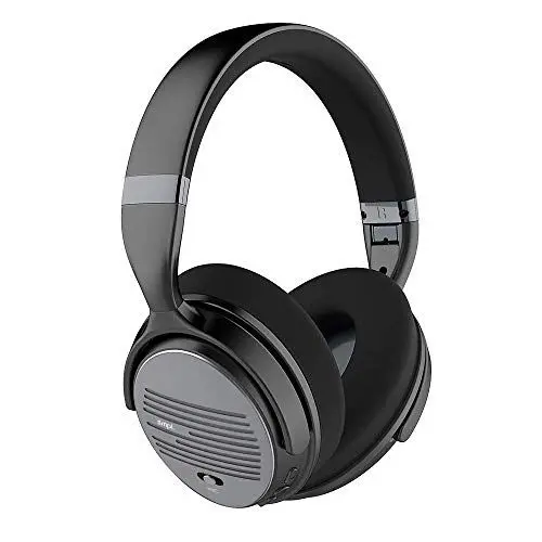 Produktbild: Smpl Noise Cancelling Kopfhörer - Bluetooth-Over-Ear-Kopfhörer, mit Mikrofon zum Anrufen, 16-Stunden-Spielzeit - Schwarz