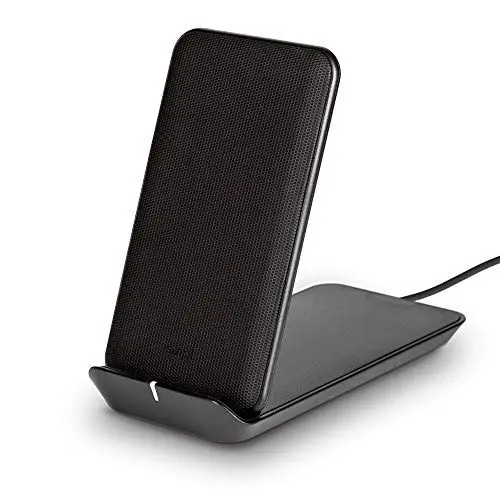 Produktbild: Smpl Wireless Ladegerät - Kabelloser Ladeständer 10W, Schnellladegerät, Qi-zertifiziert, kompatibel mit iPhone und Samsung Galaxy - Schwarz