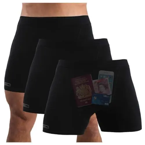 Produktbild: Smuggling Duds Boxer Brief Shorts - Anti Theft, Pickpocket Proof, Travel Pocket Underwear