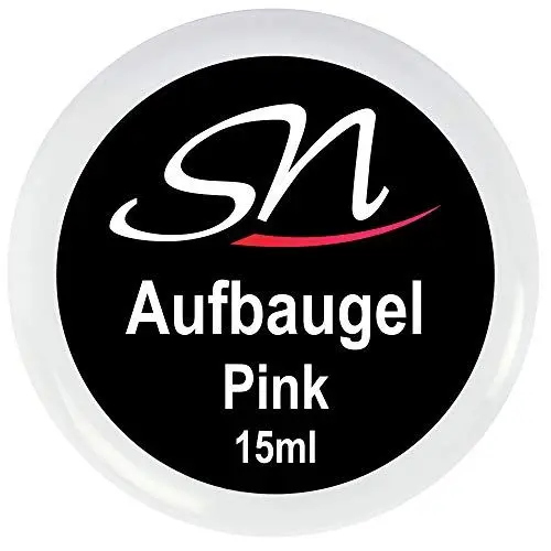 Produktbild: SN Nageldesign Aufbaugel pink rosa dickviskos für Gelnägel Builder Gel UV LED Gel Nagelgel 15ml