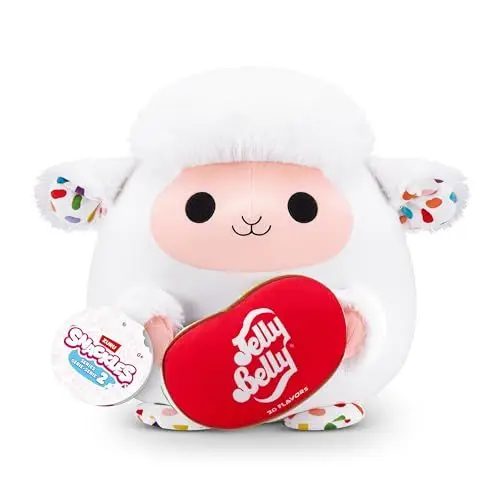 Produktbild: Snackles, Series 2, Lamb (Jelly Belly), Plush Toy, Cuddly Squishy Comfort Plush with License Snack Brand Accessory, Medium (35 cm), Brown Box, (Lamb)