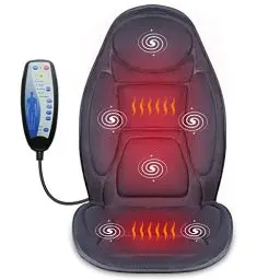Produktbild: Snailax Massagesitzauflage mit Wärmefunktion und Vibration, Rückenmassagegerät, Massageauflage, Massagematte zur Entspannung zuhause und im Büro, Geschenke für Männer Frauen Mama Papa