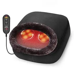Produktbild: Snailax Shiatsu Fußmassagegerät mit Wärmefunktion, Fußwärmer mit 2-in-1 Kneading Fussmassage, Rückenmassagegerät, elektrisch Massagegeräte für Entspannung, Geschenke für Männer/Frauen/Mama/Papa