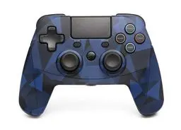 Produktbild: snakebyte GAMEPAD 4S - camo blau - Wireless Bluetooth Controller kompatibel mit PlayStation 4 / PS4 Slim / Pro, Analoge Dual Joysticks, Kopfhöreranschluss, Touchpad und Dual Vibration Feedback
