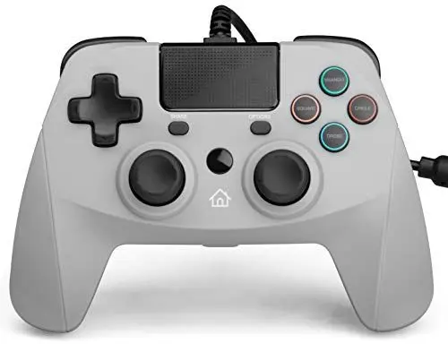 Produktbild: snakebyte GAMEPAD 4S - grau - kabelgebundener Controller kompatibel mit PlayStation 4 / PS4 Slim / Pro / PS3, Analoge Dual Joysticks, 3m Kabellänge, Touchpad, haptisches Feedback