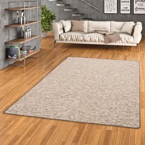 Produktbild: Snapstyle Luxus Woll-Optik Berber Juna Teppich Braun Meliert in 24 Größen